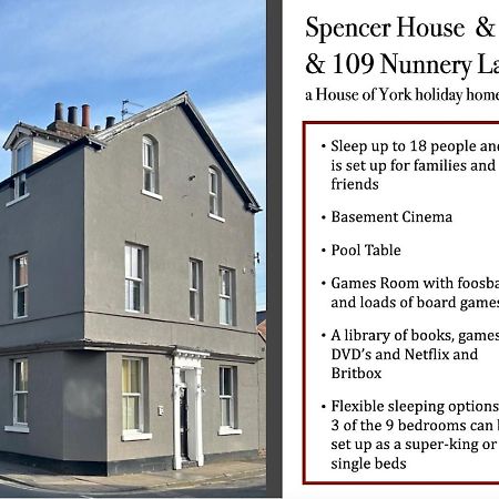 Spencer House & 107 & 109 Nunnery Lane Villa ยอร์ค ภายนอก รูปภาพ