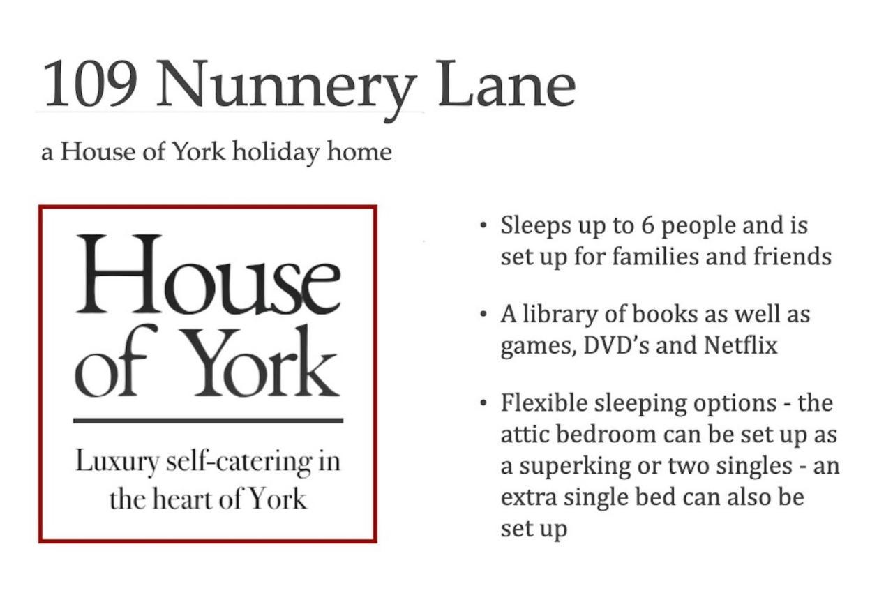 Spencer House & 107 & 109 Nunnery Lane Villa ยอร์ค ภายนอก รูปภาพ