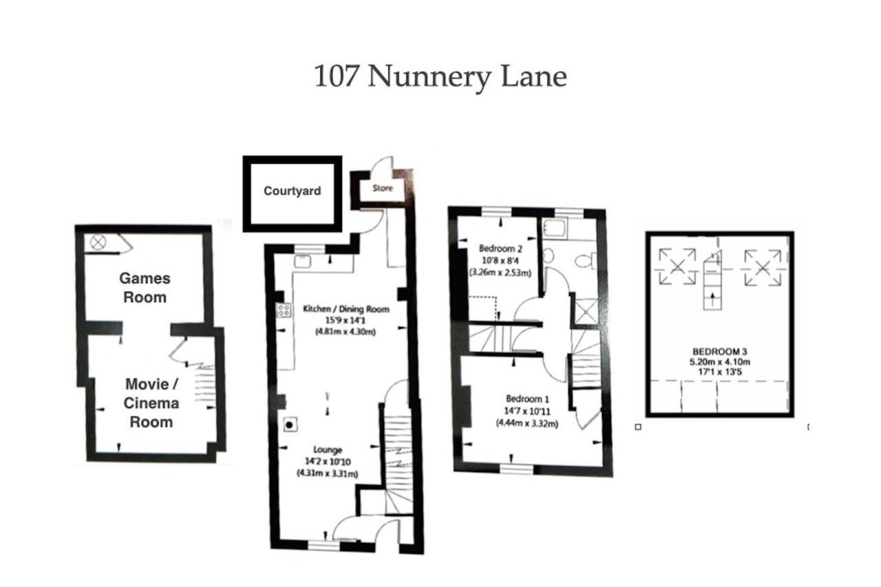 Spencer House & 107 & 109 Nunnery Lane Villa ยอร์ค ภายนอก รูปภาพ